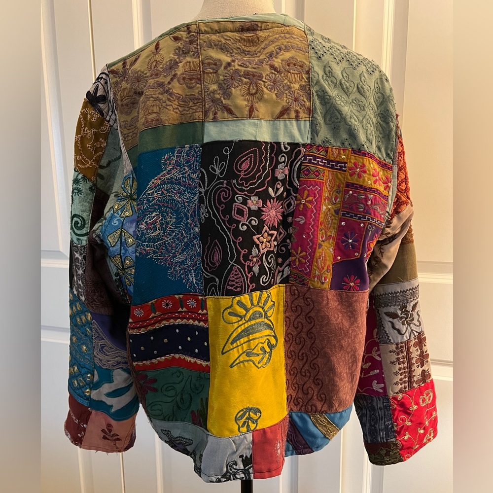 Sacred Threads Multicolor Patchwork Jacket - Picture 16 of 16